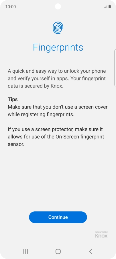 Press Continue. Press Continue.