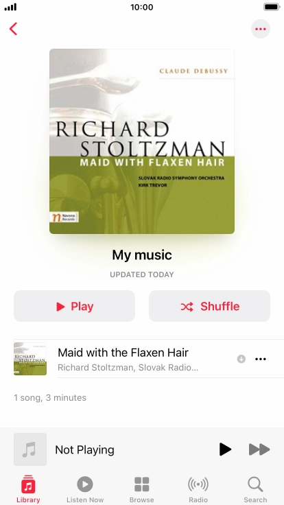 Go to the required category or playlist and press the required audio file. Go to the required category or playlist and press the required audio file.