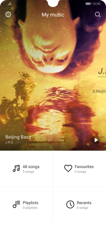 Press All songs. Press All songs.