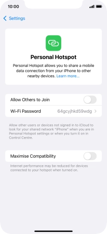 Press Wi-Fi Password and key in the required password. Press Wi-Fi Password and key in the required password.