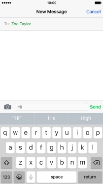 Press the camera icon. Press the camera icon.