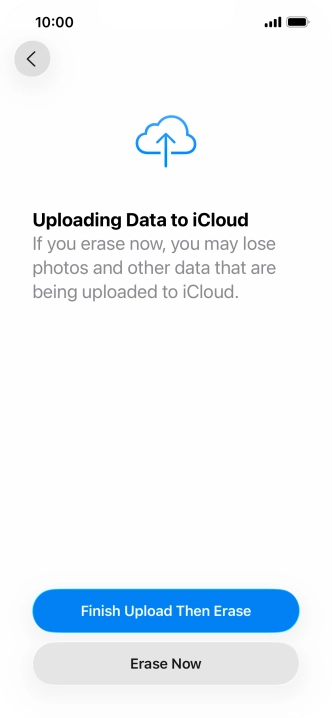 Press Erase Now. Press Erase Now.