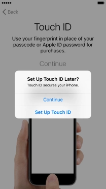 If you turn off the function, press Continue. If you turn off the function, press Continue.