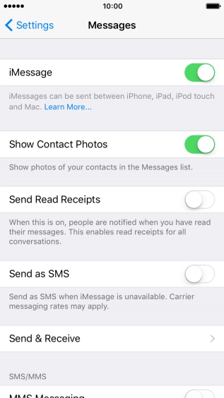 Press the indicator next to Press the indicator next to