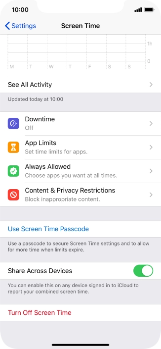 Press the indicator next to Press the indicator next to