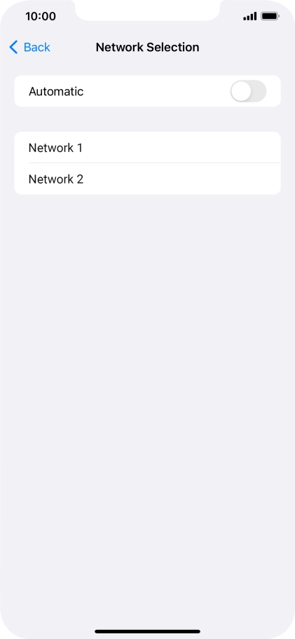 If you turn off the function, press the required network. If you turn off the function, press the required network.