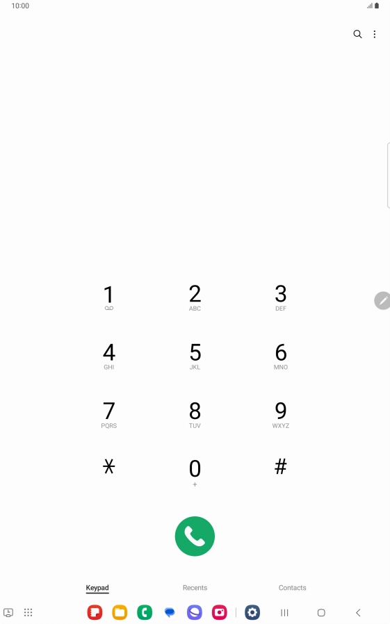 Press the menu icon. Press the menu icon.