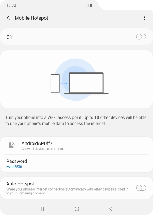 Press the menu icon. Press the menu icon.