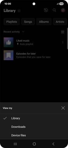 Press the required category and go to the required audio file. Press the required category and go to the required audio file.