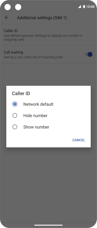 Press Show number to turn on caller identification. Press Show number to turn on caller identification.