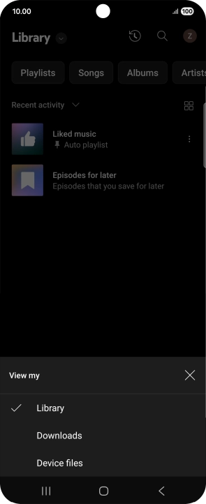 Press the required category and go to the required audio file. Press the required category and go to the required audio file.