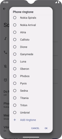 Press the required ring tones to hear them. Press the required ring tones to hear them.