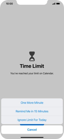 Press the required setting. Press the required setting.