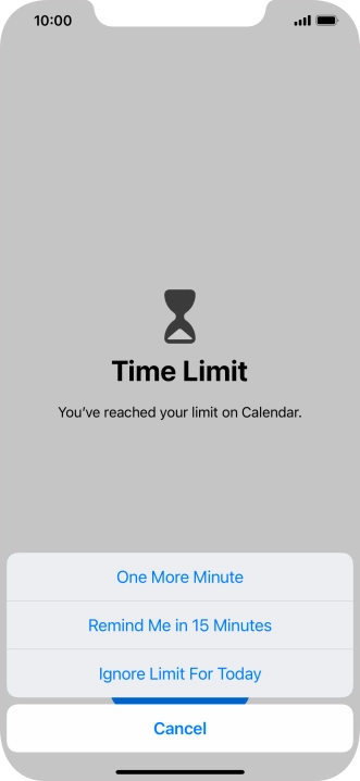 Press the required setting. Press the required setting.