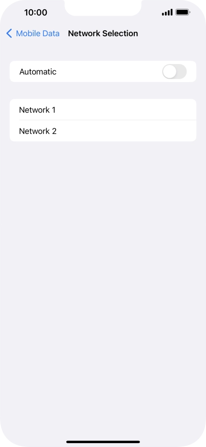 If you turn off the function, press the required network. If you turn off the function, press the required network.