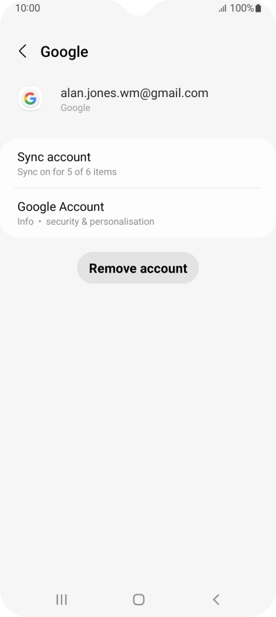 Press Sync account. Press Sync account.