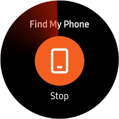 Press Stop when you've found your phone. Press Stop when you've found your phone.