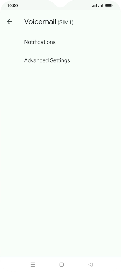 Press Advanced Settings. Press Advanced Settings.
