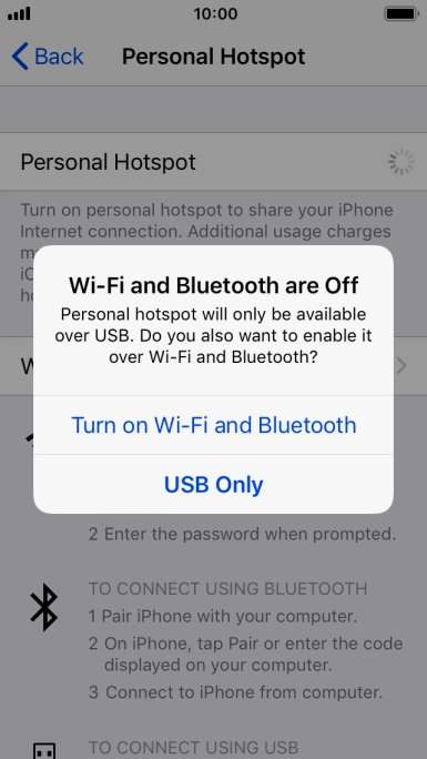 If Wi-Fi is turned off, press Turn on Wi-Fi and Bluetooth. If Wi-Fi is turned off, press Turn on Wi-Fi and Bluetooth.
