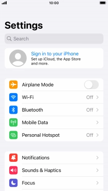 Press Sign in to your iPhone. Press Sign in to your iPhone.