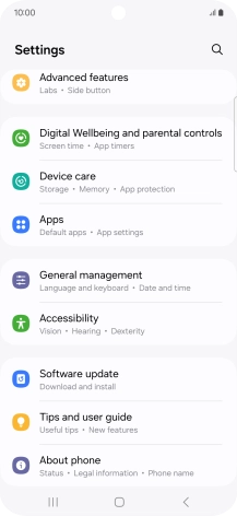 Press Software update. Press Software update.