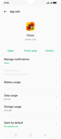 Press Storage usage. Press Storage usage.