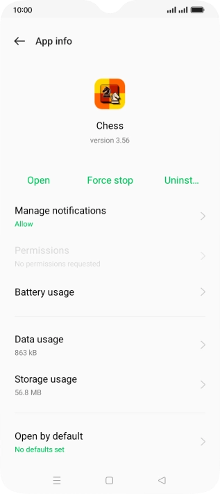 Press Storage usage. Press Storage usage.