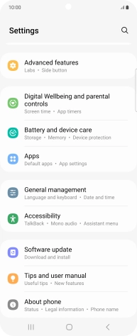 Press Software update. Press Software update.