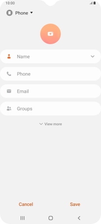 Press the address book drop down list. Press the address book drop down list.