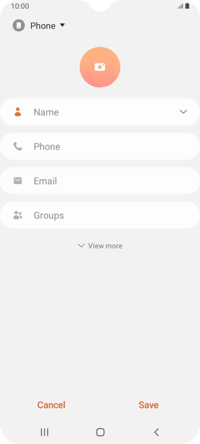 Press the address book drop down list. Press the address book drop down list.