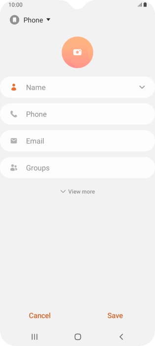 Press the address book drop down list. Press the address book drop down list.