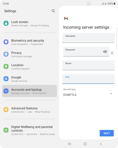 Press the drop down list below Press the drop down list below