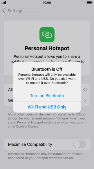 If Wi-Fi is turned on, press Wi-Fi and USB Only. If Wi-Fi is turned on, press Wi-Fi and USB Only.