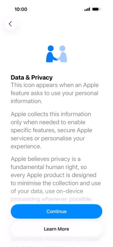 Press Continue. Press Continue.