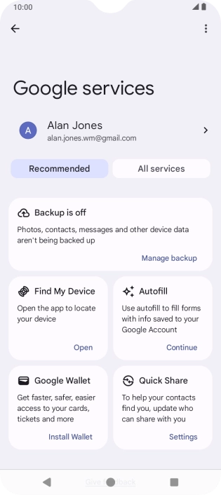 Press Find My Device. Press Find My Device.