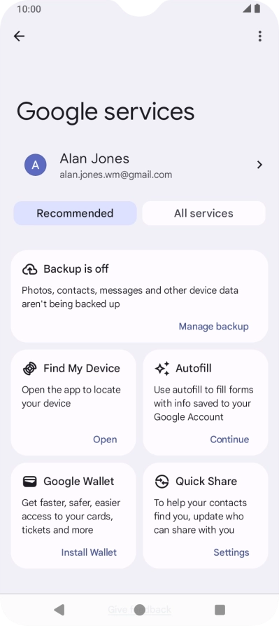 Press Find My Device. Press Find My Device.