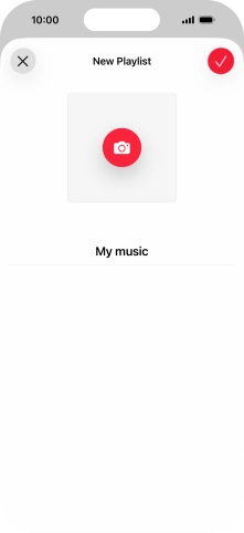 Press the confirm icon. Press the confirm icon.