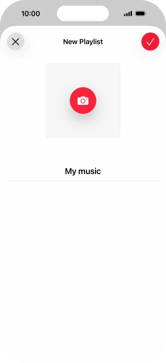 Press the confirm icon. Press the confirm icon.