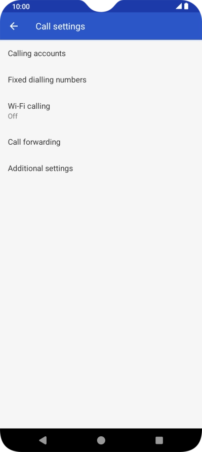 Press Additional settings. Press Additional settings.