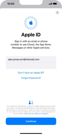 Press Continue. Press Continue.