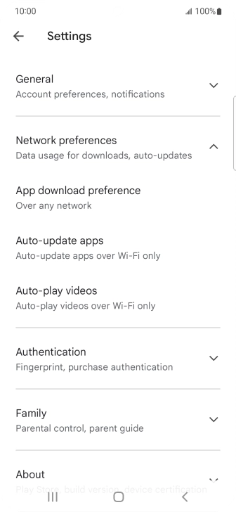 Press Auto-update apps. Press Auto-update apps.