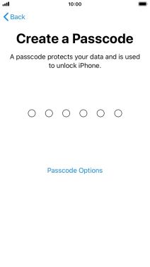Press Passcode Options. Press Passcode Options.