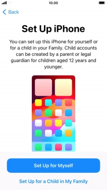 Press Set Up for Myself. Press Set Up for Myself.