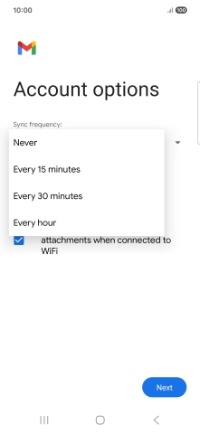 Press the required setting. Press the required setting.