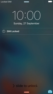 Slide your finger right on the screen. Slide your finger right on the screen.