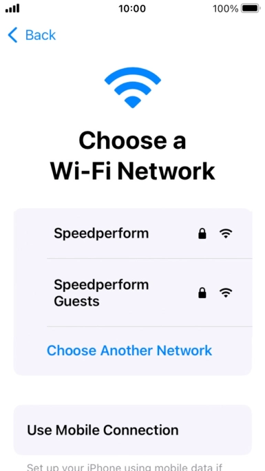 Press the required Wi-Fi network. Press the required Wi-Fi network.