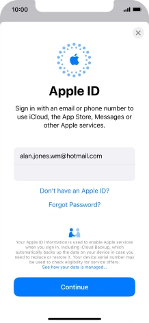 Press Continue. Press Continue.