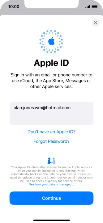 Press Continue. Press Continue.