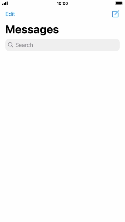 Press the new message icon. Press the new message icon.