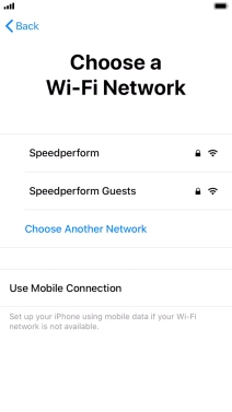 Press the required Wi-Fi network. Press the required Wi-Fi network.